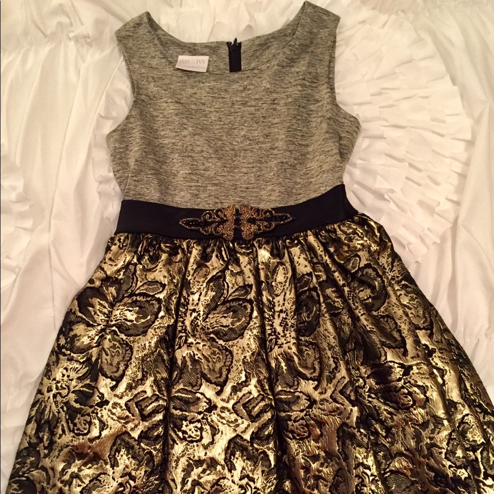 Iris & Ivy brocade skirt dress